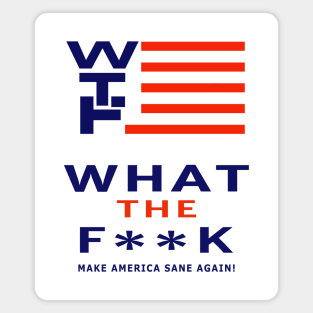 WTF Trump Pence Presidential Parody Logo Magnet